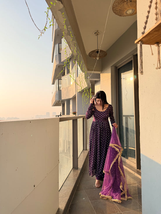 NYRAIA APPARELS Saanjh Amara Anarkali Set