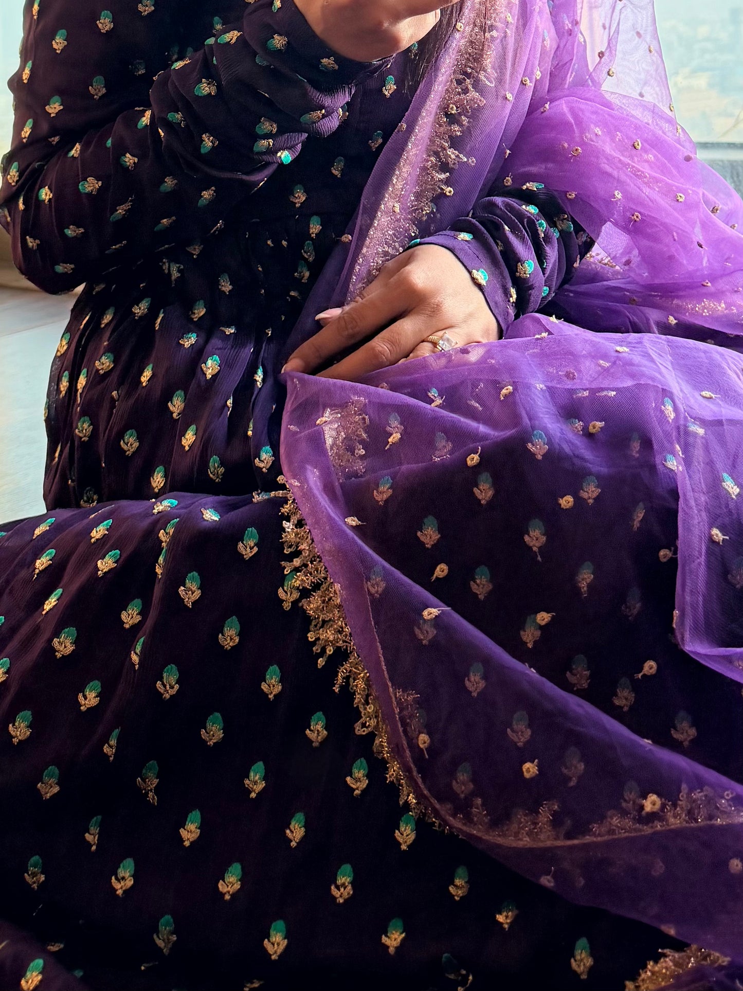 NYRAIA APPARELS Saanjh Amara Anarkali Set